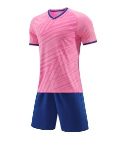 Needle Hole Polyester Football Training Suit - JG6329 Pink