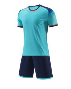 Needle Hole Polyester Football Training Suit - JG6328 Light Blue