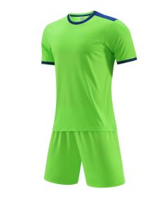 Milk Silk Fabric Football Training Suit - 6327 Fluorescent Green