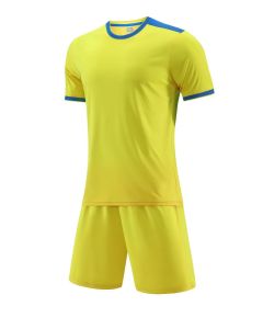 Milk Silk Fabric Football Training Suit - JG6327 Yellow