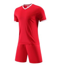 Milk silk fabric Football Training Suit - Red JG6322