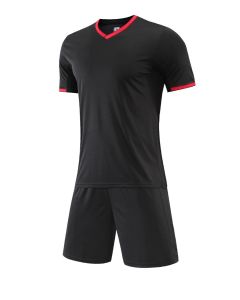 Milk silk fabric Football Training Suit - Black JG6322