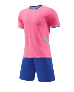 Semi-gloss lattice Football Training Suit - Pink JG6320