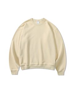 Round neck sweater - Khaki Y2101