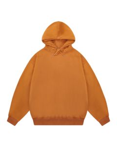 Plush solid color sweater - Orange 20M1