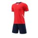 Semi-gloss lattice Football Training Suit - Red JG6320