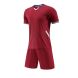 Semi-gloss lattice Football Training Suit - Purplish Red JG6320