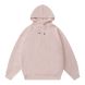 Off shoulder solid Hoodie - Skin powder  M02